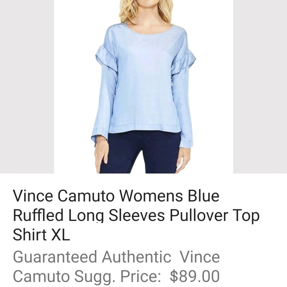 NWT VINCE CAMUTO Tencil pullover top - Picture 3 of 3